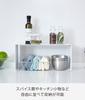 Yamazaki Tower Stackable Kitchen Steel x D14 x Model 3789 L-Shaped Rack, White, Approx. W30.5 H14cm,