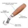 Řezbářský nůž Dláto Hák Nůž Řezbářské nástroje Ergonomická lžíce na opracování dřeva Odolná Pokřivená Začátečníci Sochařský Profesionál