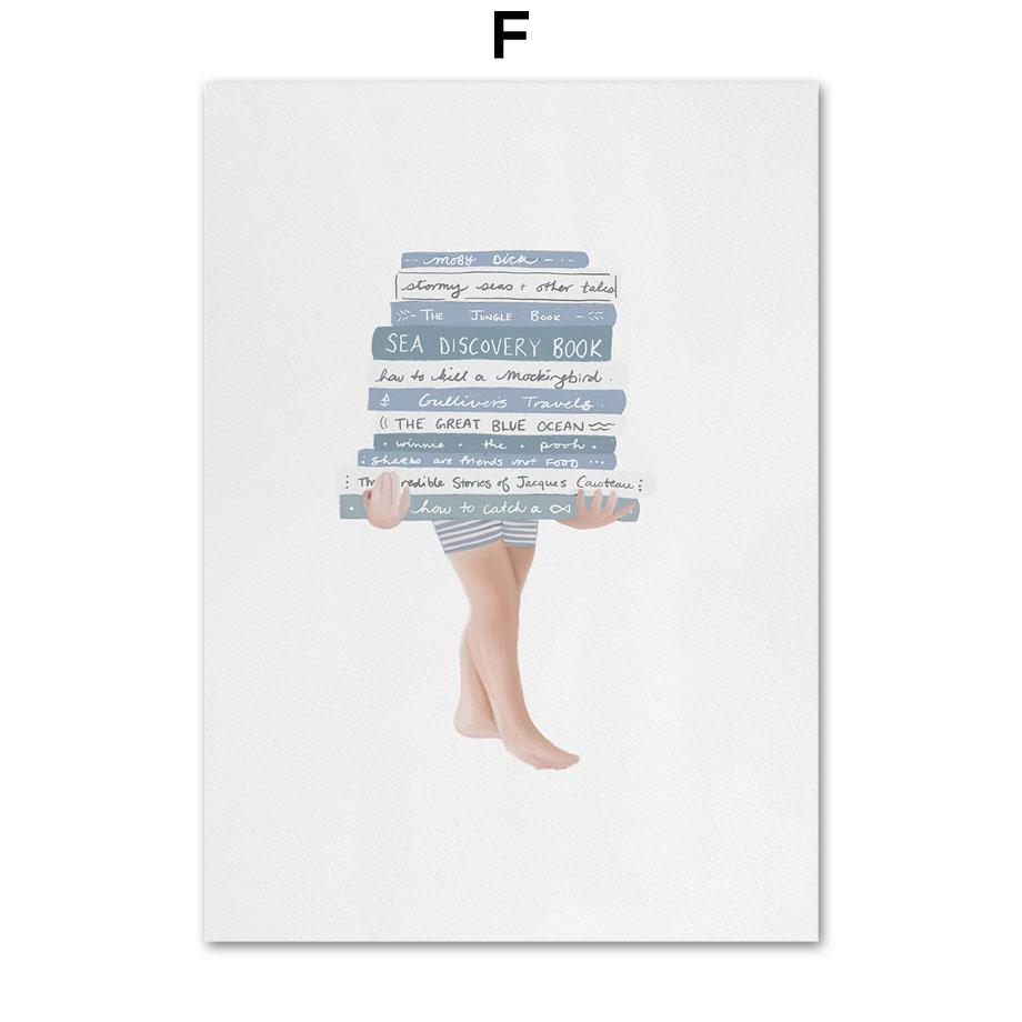 Ροζ Παραλία Κολύμπι Φλαμίνγκο Βιβλίο Μπαλόνι Τέχνη Τοίχου Καμβάς Ζωγραφική Αφίσες Και Εκτυπώσεις Εικόνες Τοίχου Διακόσμηση Υπνοδωματίου Μωρού Κοριτσιού Αγοριού