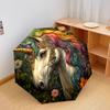 1 PC Automatic Folding Umbrella - Fantasy Unicorn Pattern, Portable & Foldable Design with 8 Ribs, Christmas Birthday Gifts