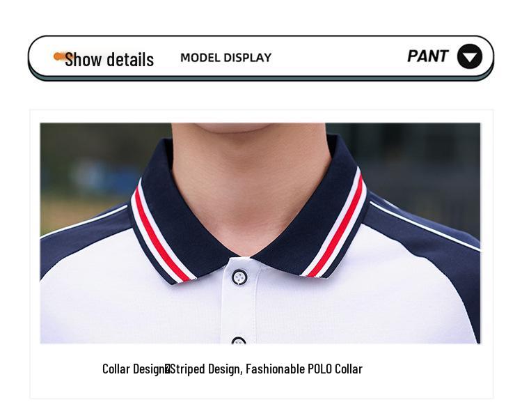 Summer Short-Sleeved Sports School Uniform Set for Students