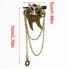 Elaborate Industrial Style Hairpin Wing Brooch Hair Jewelry Metal Gears Propeller Design For Role Play