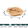 Heat-Resistant Wood Mat for Clay Pots and Stone Bowls – Anti-Scald, High-Temperature Insulation for Teppanyaki and Casserole Dishes