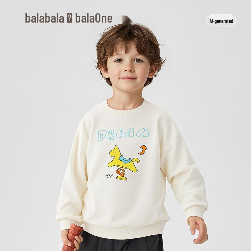Balabala Kids  Unisex Long-Sleeve Sweatshirt 80