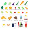 57pcs Kids Cooking Set Kitchen Toys for Kids Cooking Playset with Storage Case Pot & Pans Set Apron
