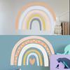 Cartoon Rainbow Wall Stickers for Kids Room Nursery Decoration Decals Mural Baby Bedroom Living Room Wall Decoration
