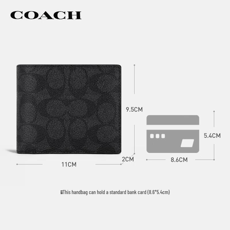 Coach Men's Bifold Wallet with Card Holder