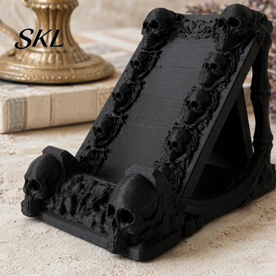 Versatile Mobile Holder 3D Printed Skeleton Phone Holder, Universal Stand, Decorative Stand Support, Creative Skulls for All Models Adjustable
