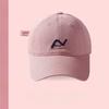 Girly Pink Baseball Cap With Soft Cotton Material And Curved Visor For Sunshade
