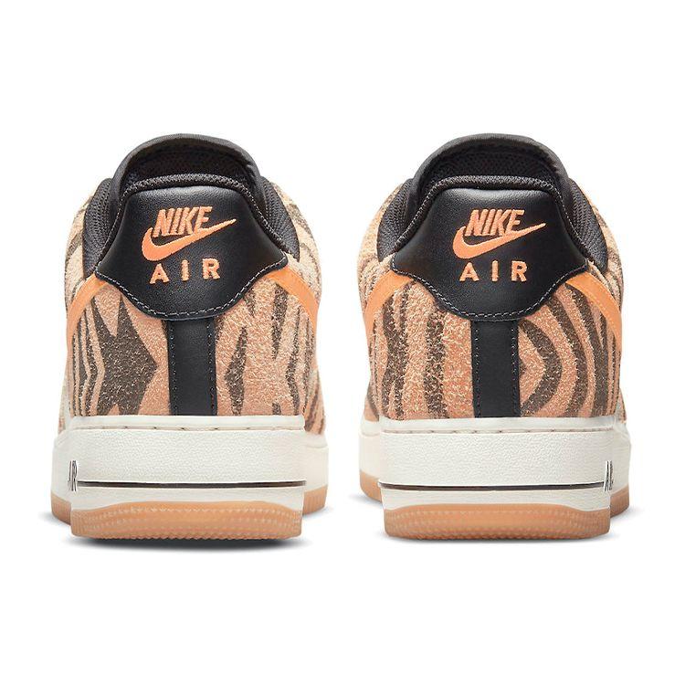 Nike Air Force 1 Low Premium Daktari Stripes Pantofi Sport Bărbați Tan Lapte de Cocos Portocaliu Atomic DJ6192-100