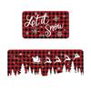 Cross-Border Christmas Holiday Two-Piece Kitchen Mat Set - Oil-Absorbing, Dirt-Resistant