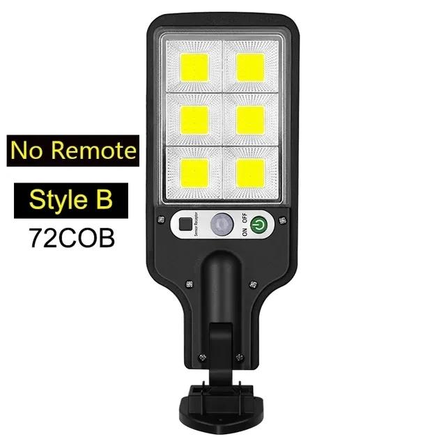 New Upgrade Outdoor Solar LED Lights 3 Light Mode With Motion Sensor Garden Courtyard Garage Waterproof LED COB Street Lamp