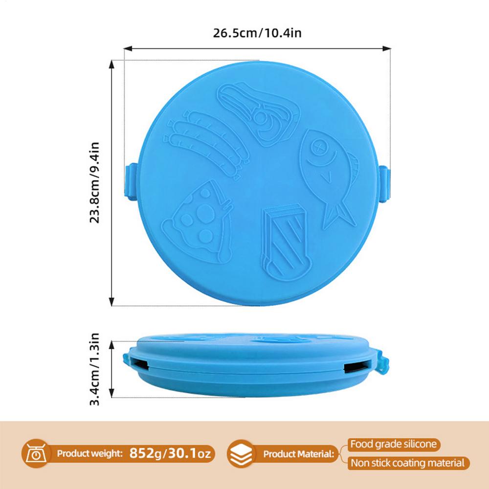 Microwave Sandwich Baking Tray Quick-Heat Pizza Tray Microwave Grilled Cheese Maker For Oven Kitchen Home School Dorm Pancake