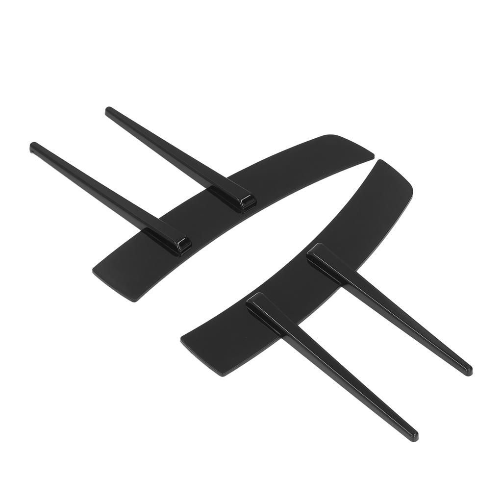 2 Pcs Gloss Black Front Bumper Side Spoiler ABS Body Spoiler Canard Universal for Car