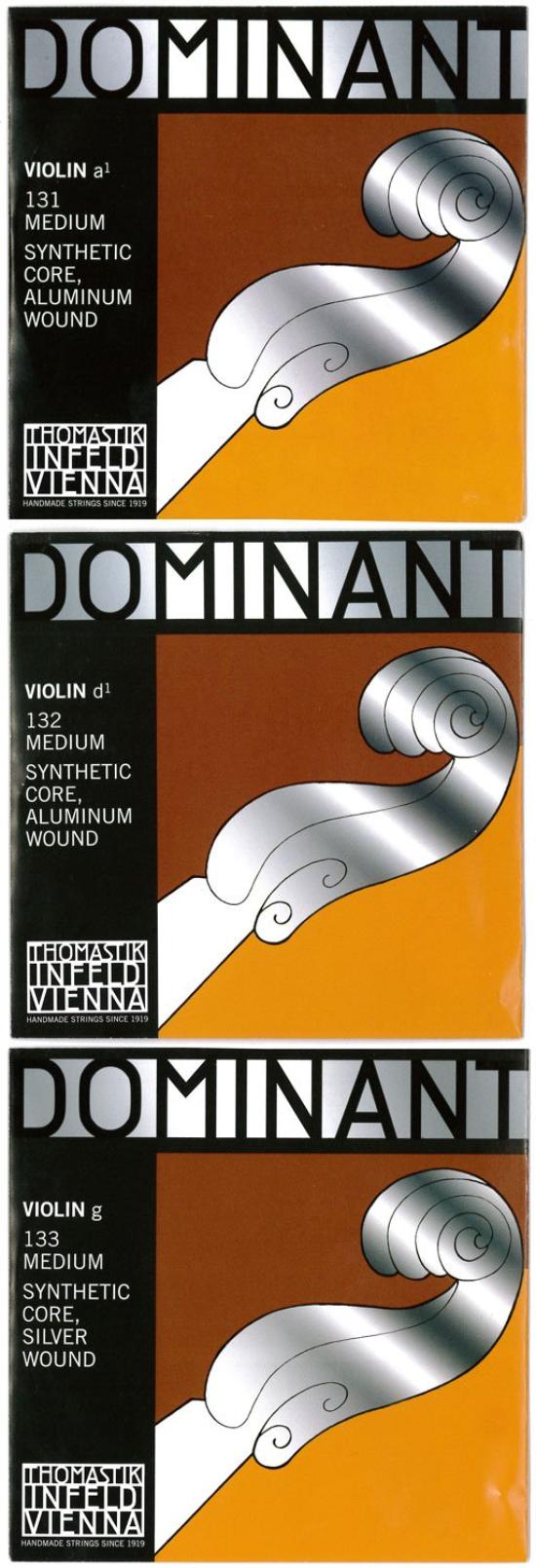 

THOMASTIK Dominant 44 Violin Strings A, D, and G Set (D String Aluminum Wrap)