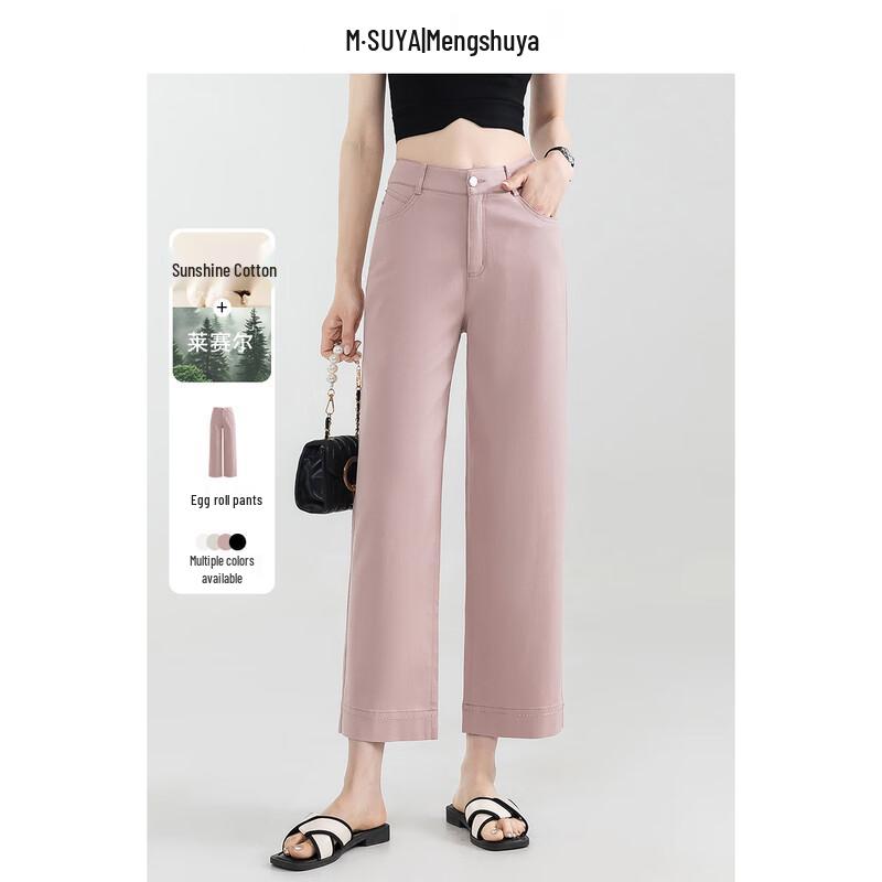 

Women s Tencel Blend Cropped Wide-Leg Jeans 30