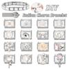 Zircon Pearl Heart Bow Candy Flower Butterfly Italian Charm Links Fit 9mm Stainless Steel Bracelet Personalized DIY Making Gifts