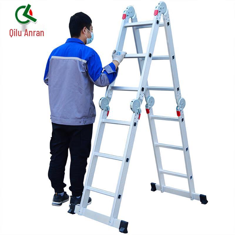 Multi-function Heavy-Duty Aluminum Folding A-Frame Ladder