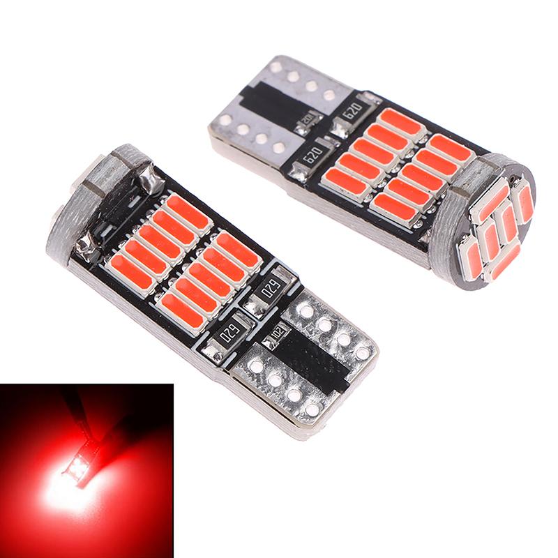 

Универсальная карта интерьера автомобиля, купольная сигнальная лампа высокой яркости, 12 В, 2 шт. T10, светодиодные лампы Canbus 6500K, 26 Smd 4014, чип