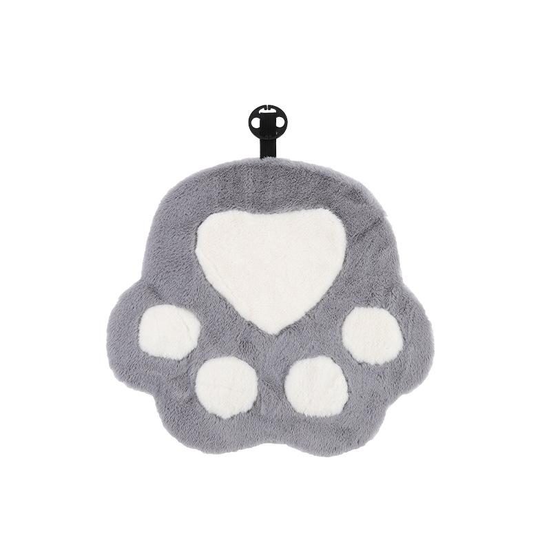 Nuovo Set di Cuscini per Sedile Auto in Peluche Spesso Caldo con Fantasia Zampa d'Animale Morbido Universale per la Maggior Parte delle Auto