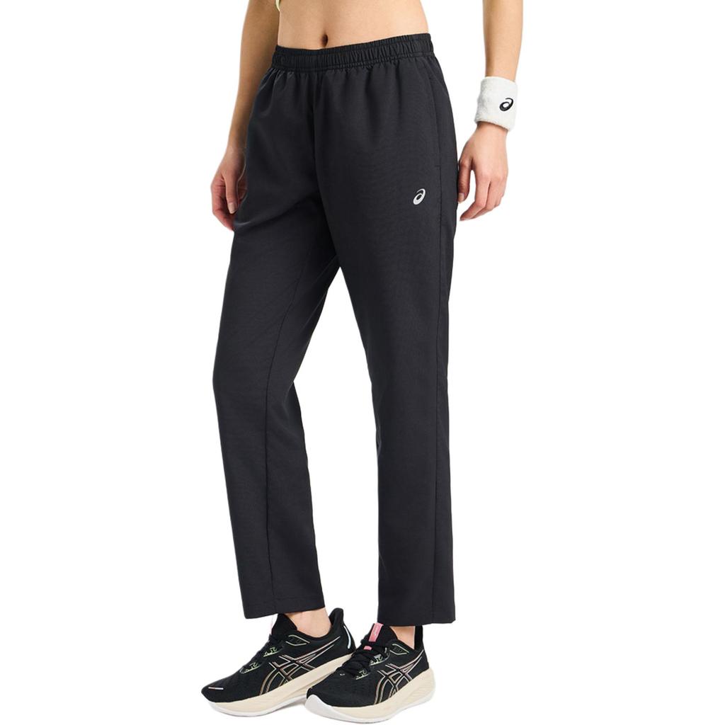 Asics Einfarbige Markenlogo Mid-Rise Bequeme Lässige Sporthose Damen Hose Schwarz 2012D019-001