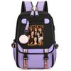 Katseye K-Pop Girl Group Print School Backpack for Students Daily Commute 1216-2, Lightweight Water-Resistant Large Capacity Bookbag