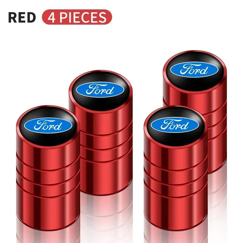 Naklejka Samochodowa Ford 4szt Emblematy Samochodowe Pokrowce na Wentylki Kół Samochodu Akcesoria Samochodowe Do Ford Fiesta Focus mk2 mk3 Ranger Mondeo