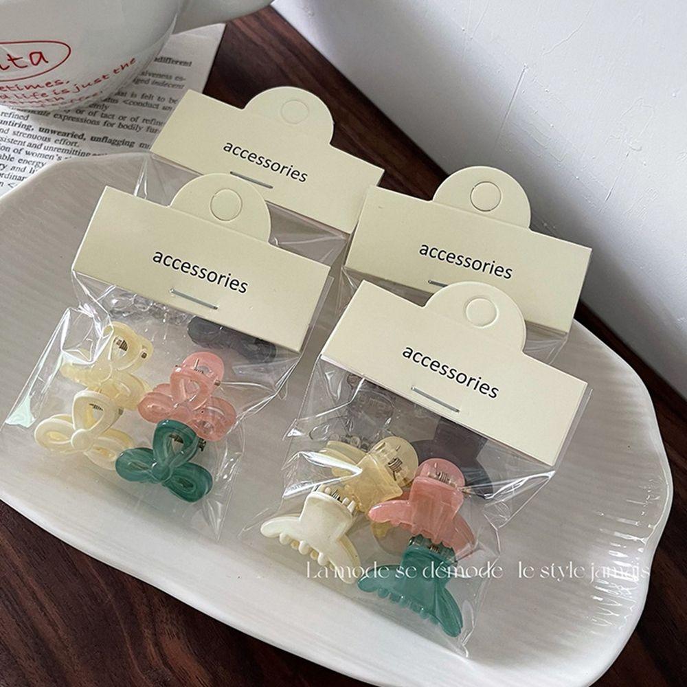 Hair Clip Bow Candy Color Mini Hair Claw Set Girl Hairpin Set Women Hair Accessories Cute Side Clip