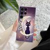 Funny Cartoon Cat Phone Case S25Ultra For Samsung Galaxy S25 S24 S23 S21 Ultra S20 FE S22 Plus A35 A55 S24FE 5G Case Clear Cover