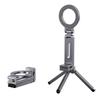 Folding 360° Rotating Magnetic Phone Holder & Desktop Tripod Stand for Live Streaming