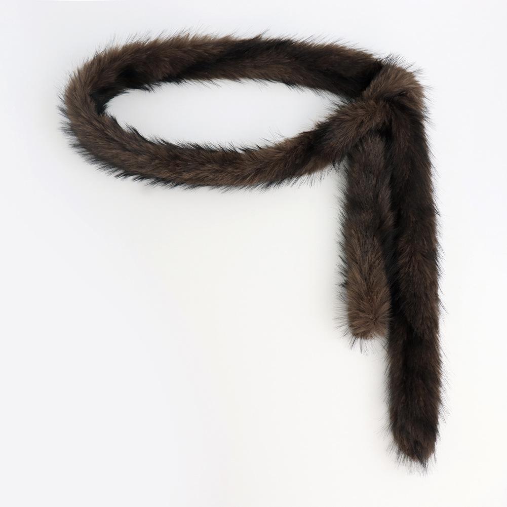 Autumn And Winter Leg Warmers Medium Long Tube Subcultural Plush Belt, Spice Girl Long Waist Chain Punk Style Props