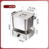 Deep square small hotpot shank pot spicy grade dedicated stainless steel alcohol stove China small hot pot marmite de cuisine