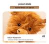 Highland Cow Plush Toy - Long-haired Scottish Cattle Simulation Doll