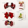 Mini Cute Sparkling Santa Claus Hat Christmas Hair Clips Xmas Party Gift for Adults and Kids New Year Headwear Hair Accessories