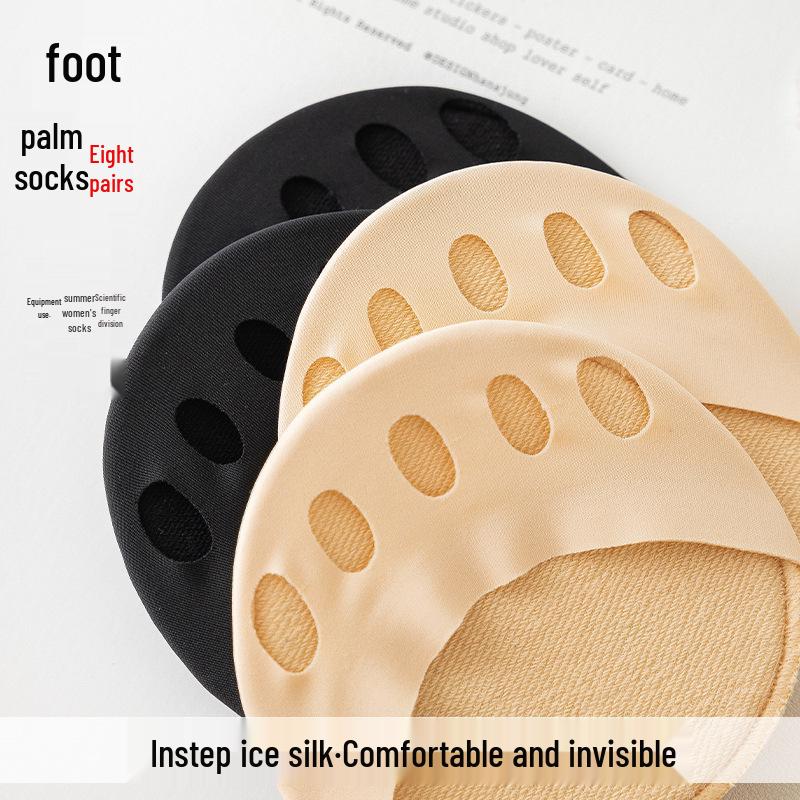 Forefoot Pads for High Heels - Summer Thin, Cut-to-Fit Sponge Socks, Sweat-Absorbent & Breathable