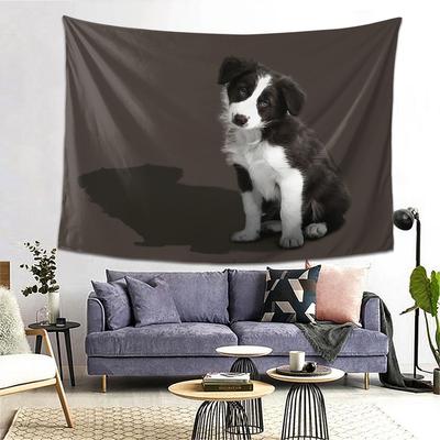 Border Collie Tapestry Decor Art Aesthetic Tapestries for Living Room Bedroom Home Wall Cloth Wall Hanging