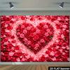 1Pcs Heart Shaped Rose Petals Decoration Background Backdrop For Photo Studio Photo Booth Party