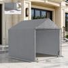 Storage sheds, outdoor bicycle shelter with galvanized steel frame, waterproof and UV-resistant (only with storage sheds)