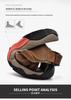 Men's Plus Size Closed-Toe Leather Sandals – Casual, Breathable, Outdoor Summer Beachwear