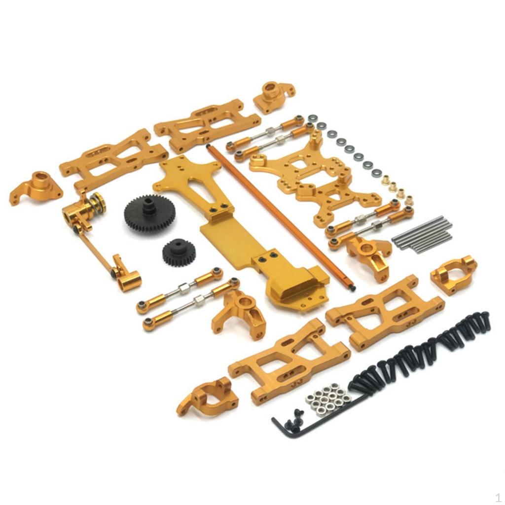 Metal Kit 1:14 Scale RC Car Parts with Hardware Machined Damping System Link Mount for Hobbyists,
