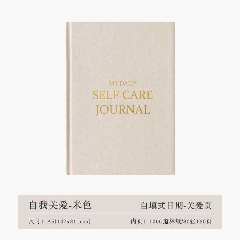 Journal d'auto-soin A5 Planificateur Hebdomadaire Mensuel Quotidien Carnet Agenda pour Affaires Liste de Tâches Agenda Bloc-notes