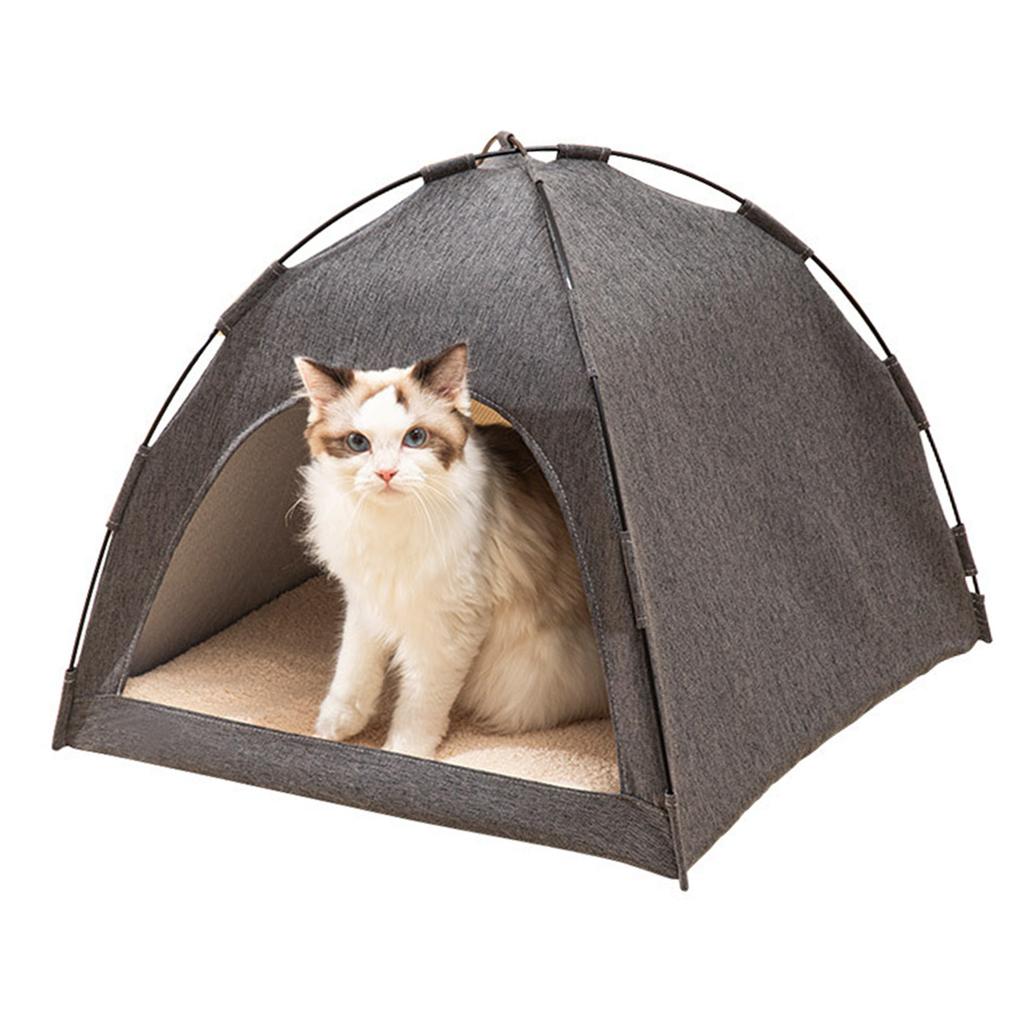 Cat Tent Bed Large Space Breathable Comfortable Washable Pet Tent House for Pet Cat Dog All Seasons S Size