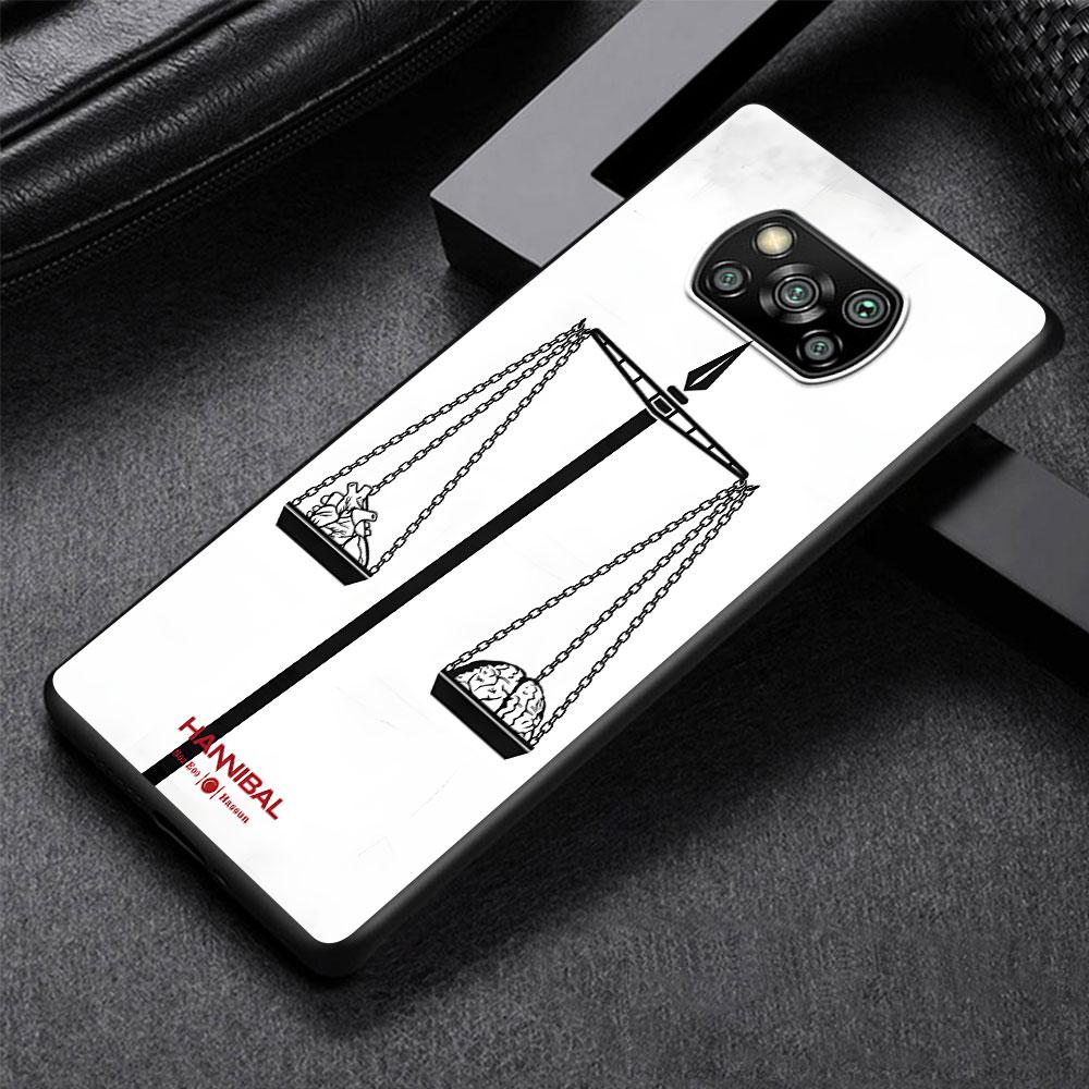 

Чехол Hannibal TV для Xiaomi Poco M5s X3 NFC X5 F3 M4 M3 Pro, черный, силиконовый, мягкий чехол для телефона Xiaomi Poco X3 NFC