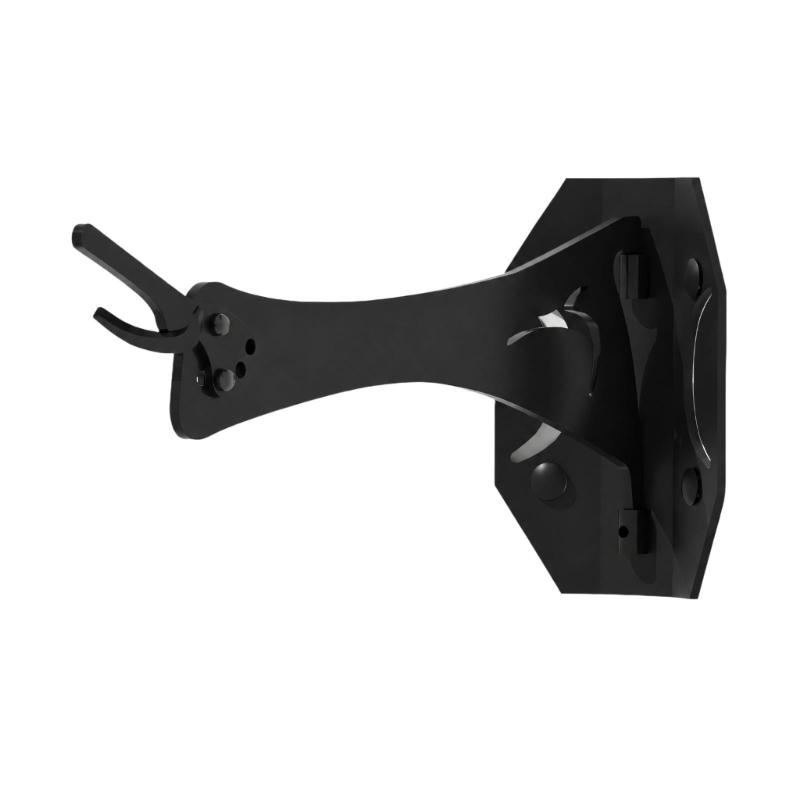 Iron Skull Display Support for Wall Mounting, Forked Bracket Arm with Screw-Fixed Plate for Indoor Display Arrangement