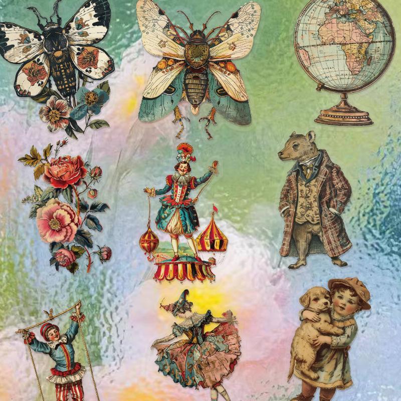 

50 Pcs/Set Victoria Decoration Graffiti Stickers Diy Luggage Notebook Skateboard Motorcycle Pet Waterproof Stickers A1