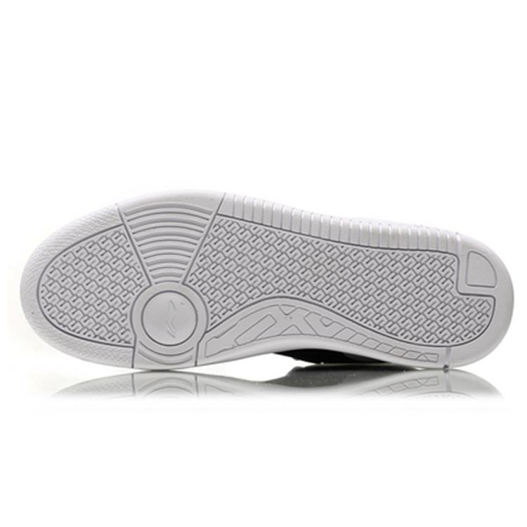 Li Ning Knight Leather Fashion High top Skateboard Shoes Men's Red White Black AGCN285-3