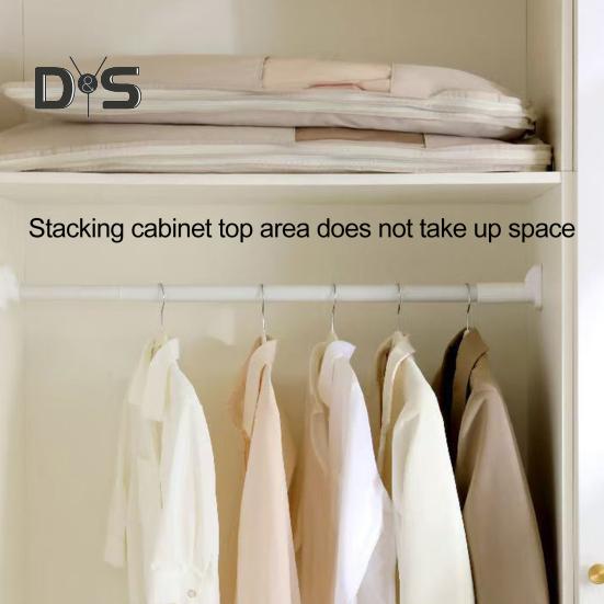 3Pcs Hanging Garment Bags with Self Compression Zipper Large Capacity Space Saving Hanging Bags Clothes Dust Covers