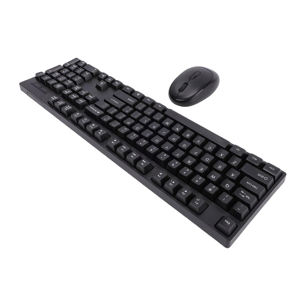 Wireless Keyboard and Mouse Combo 2.4 4 Keys Keyboard with Wireless Ergonomic Mouse for Computer PC