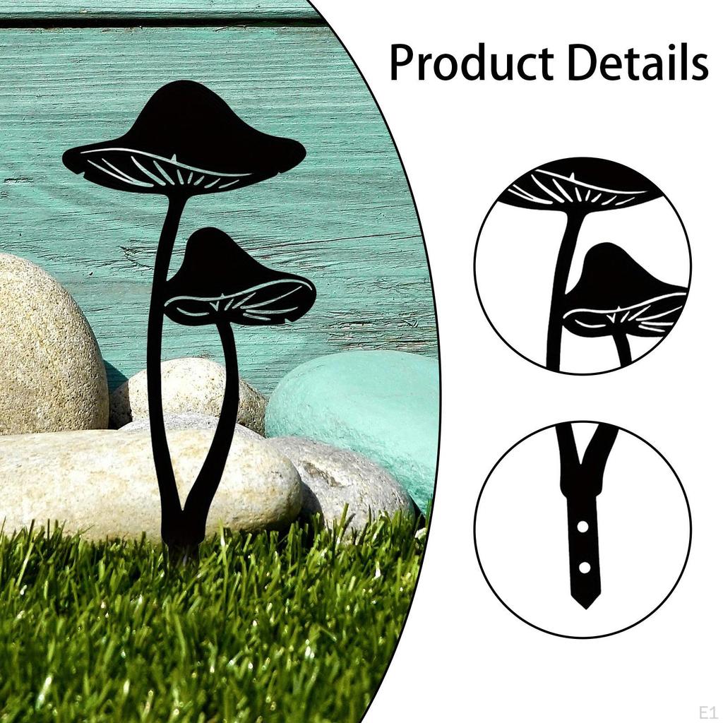 Decor for Garden Iron Ornament Flower Pot Sign Outdoor Space