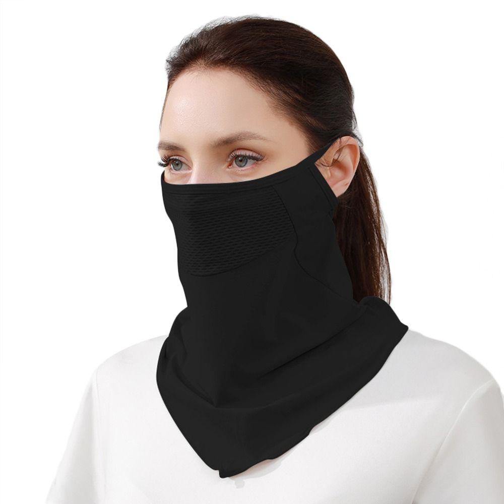 Ice Silk Sunscreen Face Scarf Mesh Neck Wrap Cover Breathable Summer Mask  Fishing